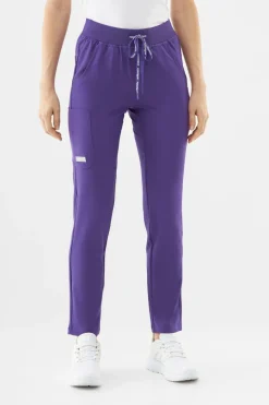 Uniformix Komplety|Promocje-Zestaw medyczny Super Flex, bluza 4000 + spodnie 4030, Plum Wine