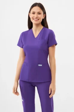 Uniformix Komplety|Promocje-Zestaw medyczny Super Flex, bluza 4000 + spodnie 4030, Plum Wine