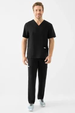 Uniformix Promocje|Komplety-Zestaw medyczny Super Flex, bluza 4050 + spodnie 4080, Black