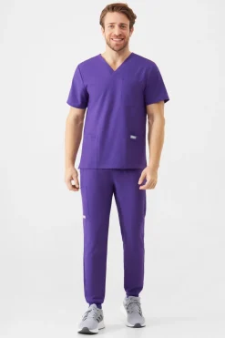 Uniformix Promocje|Komplety-Zestaw medyczny Super Flex, bluza 4050 + spodnie 4070, Plum wine