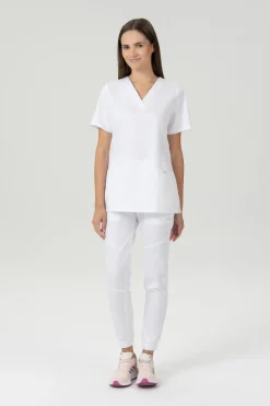 Uniformix Komplety|Promocje-Zestaw medyczny FLEX ZONE bluza FZ1001B + spodnie FZ2056, biały