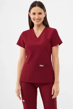 Uniformix Komplety|Promocje-Zestaw medyczny Super Flex, bluza 4000 + spodnie 4030, burgundy
