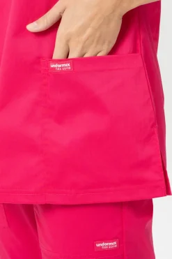 Uniformix Komplety|Promocje-Zestaw medyczny FLEX ZONE bluza FZ1001B + spodnie FZ2049, róż intensywny
