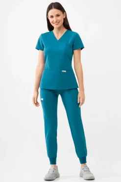 Uniformix Promocje|Komplety-Zestaw medyczny RayOn, bluza 3000 + spodnie 3020, Caribbean Blue