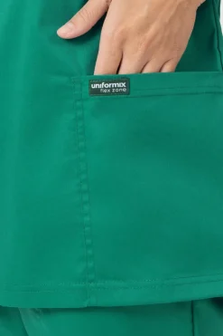 Uniformix Komplety|Promocje-Zestaw medyczny FLEX ZONE bluza FZ1001B + spodnie FZ2049, zielony
