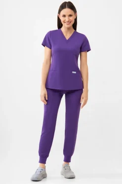 Uniformix Promocje|Komplety-Zestaw medyczny RayOn, bluza 3000 + spodnie 3020, Plum Wine
