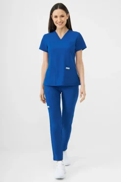 Uniformix Komplety|Promocje-Zestaw medyczny Super Flex, bluza 4000 + spodnie 4030, Royal blue