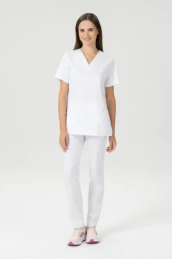Uniformix Komplety|Promocje-Zestaw medyczny FLEX ZONE bluza FZ1001B + spodnie FZ2049, biały