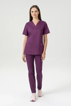 Uniformix Komplety|Promocje-Zestaw medyczny FLEX ZONE bluza FZ1001B + spodnie FZ2049, wino