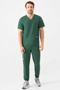 Uniformix Promocje|Komplety-Zestaw medyczny Super Flex, bluza 4050 + spodnie 4070, Hunter green